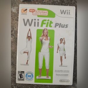 Nintendo Wii Fit Plus — White and Green Game Cover